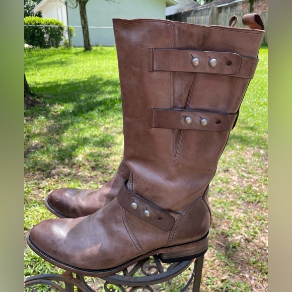 Spirit by Lucchese Boots Women’s US 10 Brown Leather Riding Western Cowboy - Picture 3 of 16